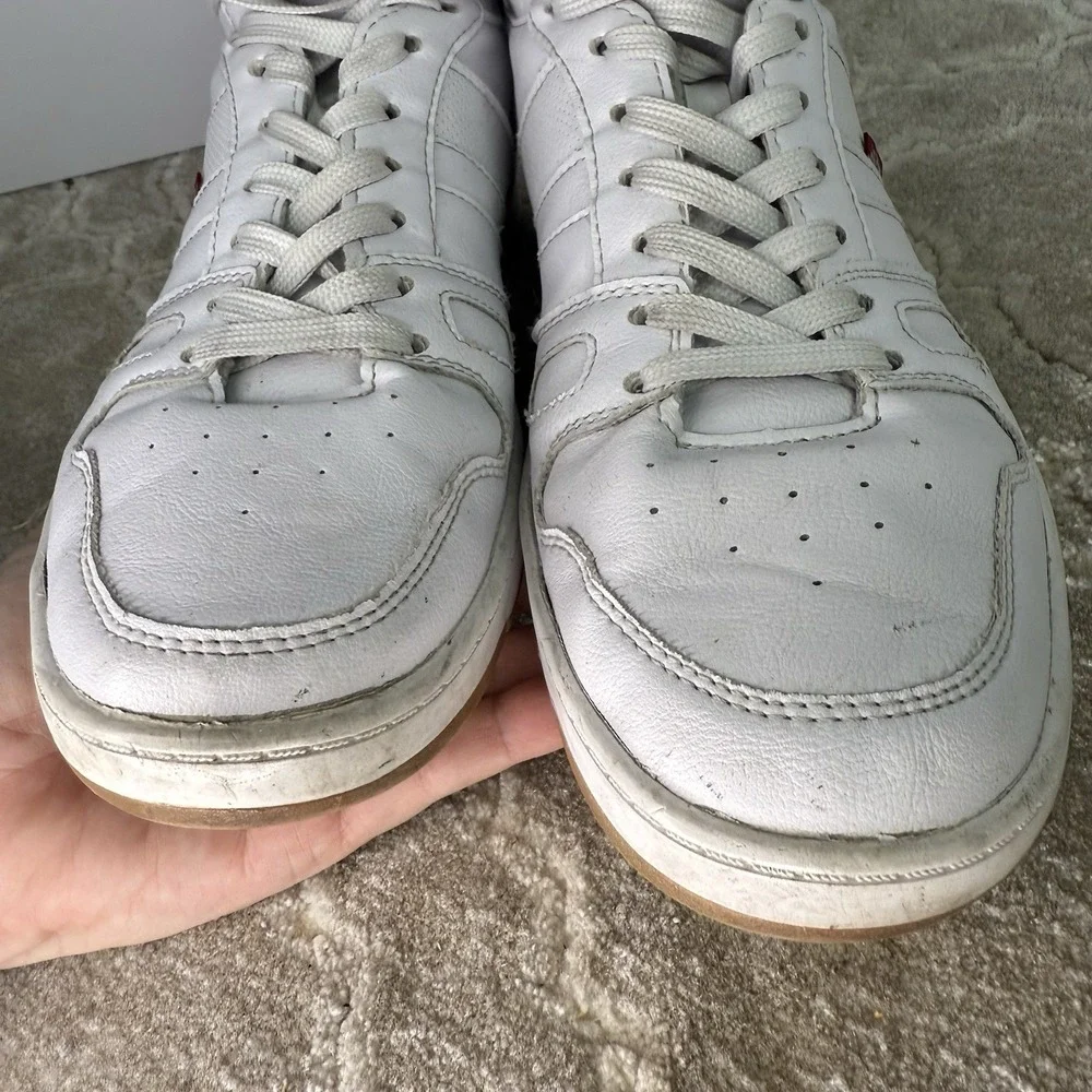 Levi's White High Top Sneakers‎ Size 8.5 Men's Shoes Preowned